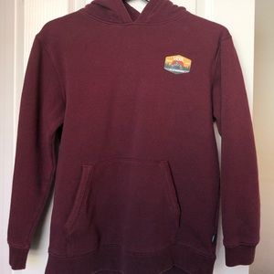 Burgundy Vans Pullover Hoodie